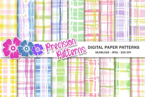 Bringing Fresh Energy to Your Designs with Spring Girl Uneven Wavy Plaid Pattern