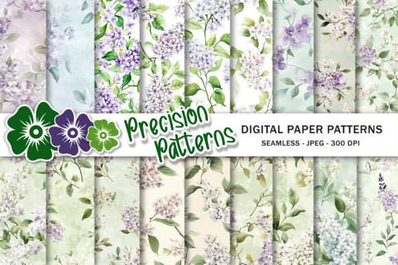 Elevate Designs with White Lilacs Floral Paper