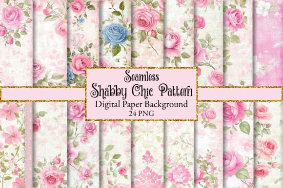 Elevating Digital Aesthetics: The Strategic Value of Shabby Chic Seamless Patterns