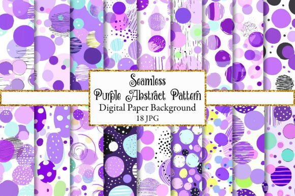 Evaluating the Purple Abstract Polka Dot Pattern for Professional and Creative Projects