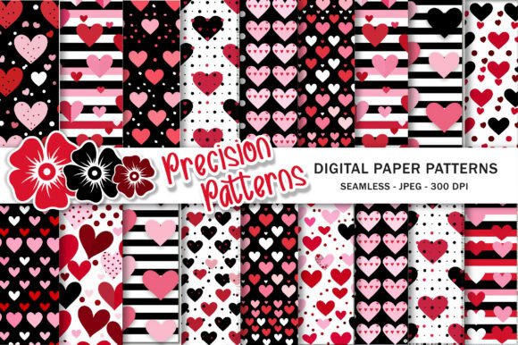 Evaluating Valentine Hearts Digital Paper for Creative Projects