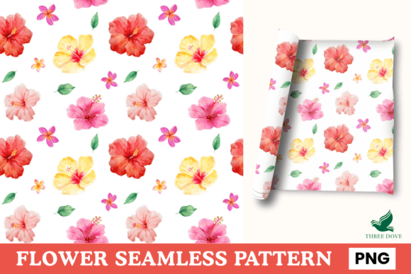 Flower Seamless Pattern - 06: A Versatile Digital Design for Creative Projects