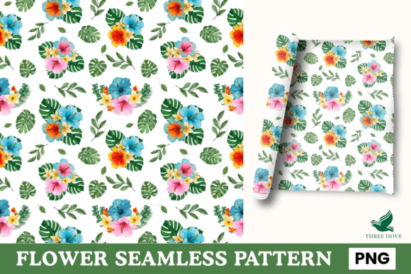 Flower Seamless Pattern - 18: A Versatile Digital Design for Creative Projects
