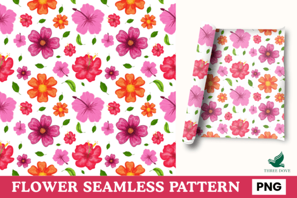 Flower Seamless Pattern - 20: A Versatile Digital Resource for Creative Projects