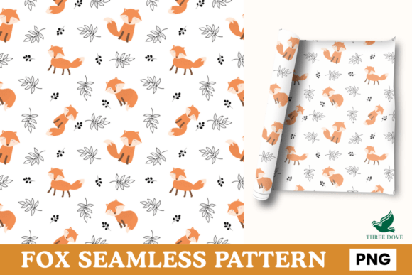 Fox Seamless Pattern - 08: A Versatile Digital Asset for Creative Projects