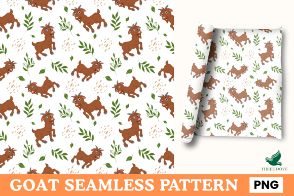 Goat Seamless Pattern - 02