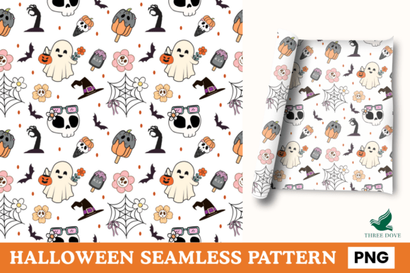 Halloween Seamless Pattern - 04: A Versatile Digital Asset for Creative Projects