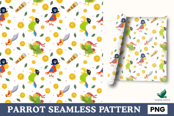 Parrot Seamless Pattern - 07