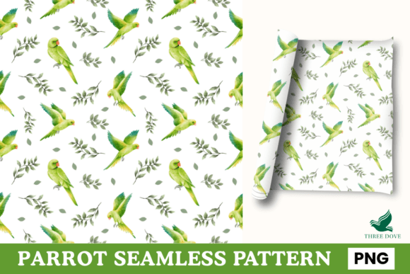 Parrot Seamless Pattern - 11: A Versatile Digital Resource for Creative Projects