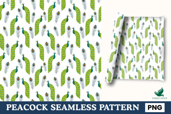 Peacock Seamless Pattern - 03
