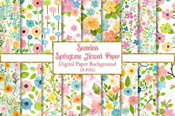 Springtime Flowers Digital Paper: A Creative Essential