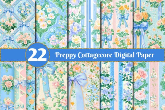 Strategic Design Decisions: Leveraging Preppy Cottagecore Digital Paper for Brand and Creative Success