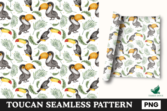 Toucan Seamless Pattern - 01