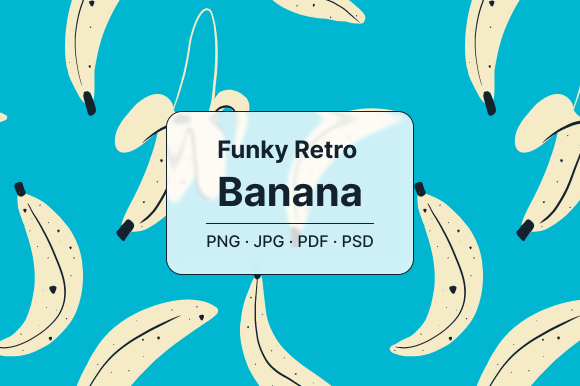 Unlock Creative Potential with the Funky Retro Seamless Banana Pattern