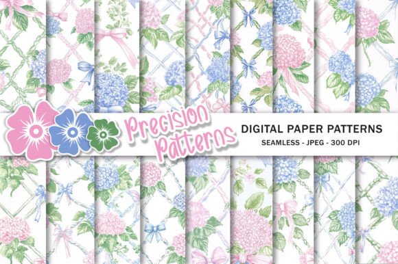 Unlocking Creative Potential with Coquette Bow Hydrangea Chinoiserie Paper