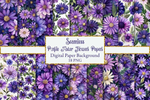 Unlocking Creative Potential with Purple Aster Flowers Papers