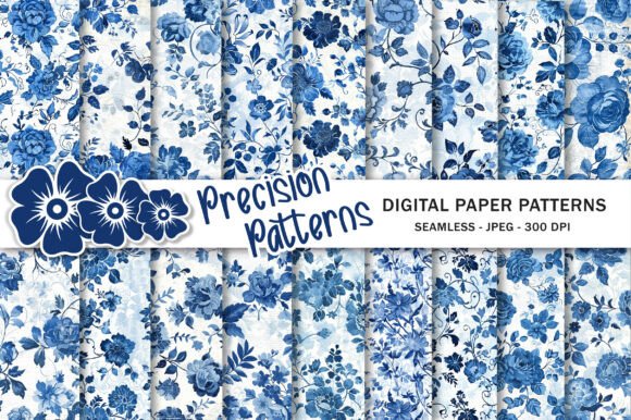 Unlocking Creativity with the Blue Toile Floral Seamless Pattern