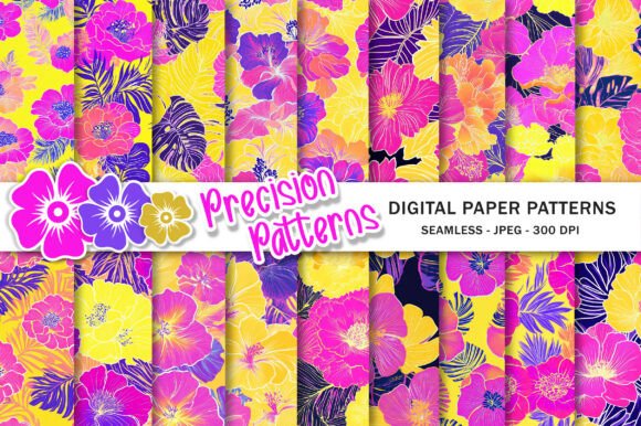 Unlocking Creativity with the Neon Pink Orange Floral Seamless Pattern
